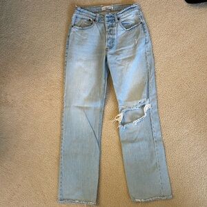 Abercrombie & Fitch Light Blue Straight Leg Jeans